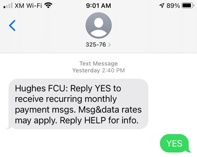PayPrompt text messages